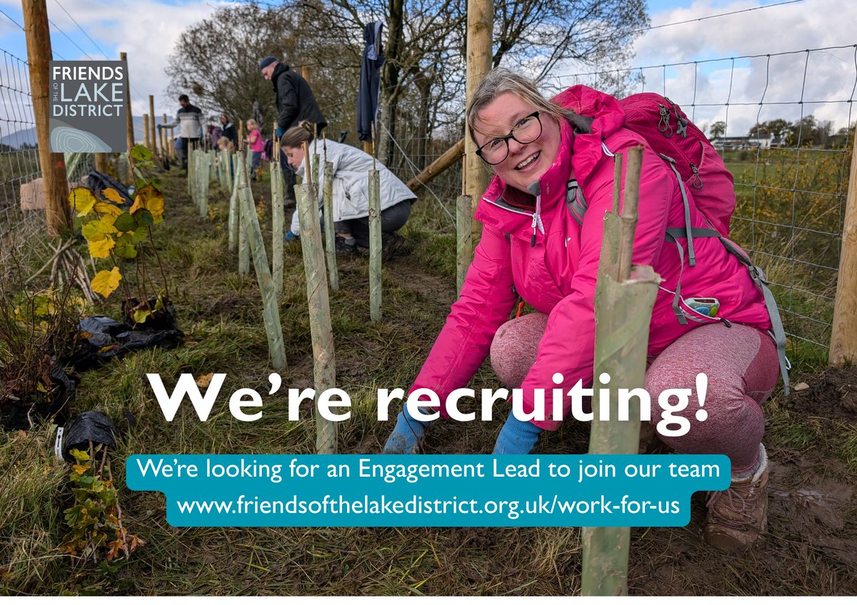 FriendsofLakes's tweet image. Recruitment alert! 🔔 We&apos;re looking for an Engagement Lead to design, deliver, monitor and evaluate a plan of activities to engage people with the Cumbrian landscape’s past, present and future

#workforus #recruitment #conservation #engagement