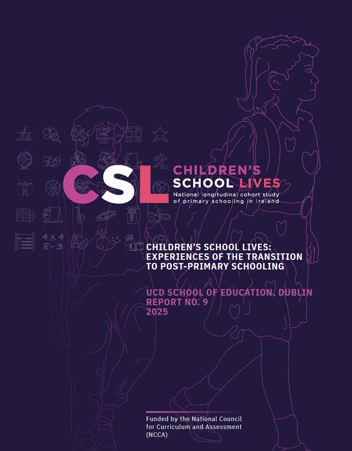 📢 New CSL Report 9 launches today: Transition to Post-Primary Schooling

✨84% of children are excited about new freedoms in secondary school

 😟But 67% worry about losing old friends and tests

This landmark study captures children’s voices at a pivotal stage in their