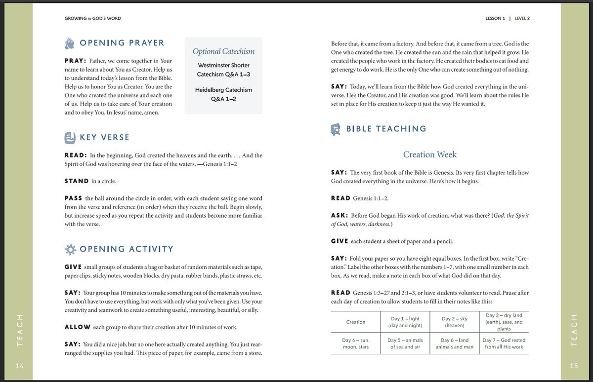 Genuinely excited for this from <a href="/Ligonier/">Ligonier Ministries</a> - a whole curriculum from preschool (age 3) to year 6. Below is from a free sample: growingingodsword.org 

Simple, useful &amp; trustworthy. 

Would be really interested to know what Sunday school resources people use / have found helpful.