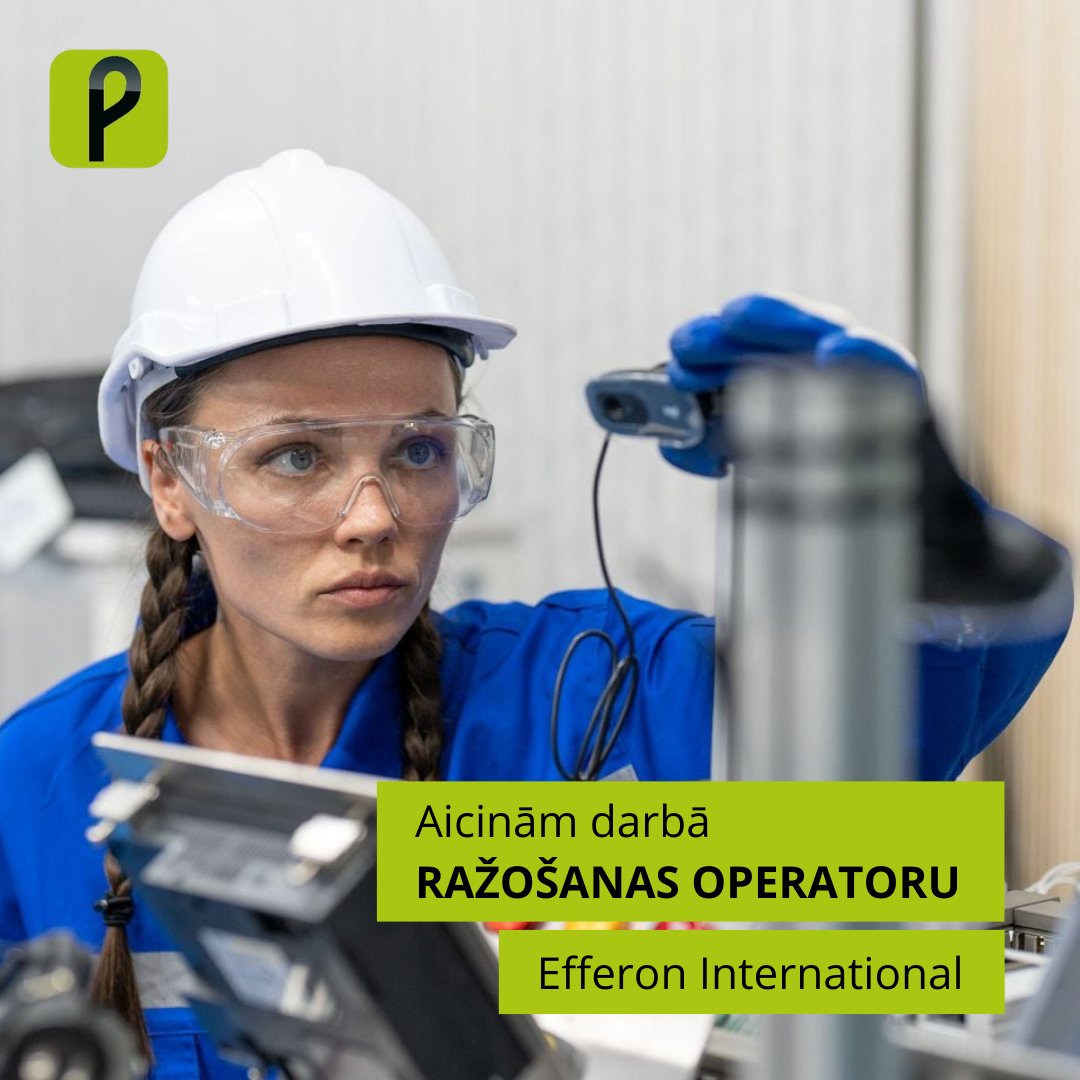 Efferon International GmbH filiāle Latvijā aicina darbā RAŽOŠANAS OPERATORU🏭

MĒS PIEDĀVĀJAM:
- Atalgojumu (bruto) 1300 EUR/mēnesī;
- Pilnu darba laiku (40 stundas nedēļā);
- Un vēl...

Lasīt vairāk: ej.uz/p9qu

#darbs, #vacances, #teirdarbs, #karjera