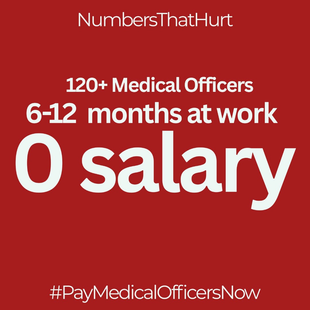 When one doctor slips, the outrage is instant and nationwide. When 120+ doctors work 6 to 12 months unpaid, there’s deafening silence.

Both put lives at risk. But only one is treated as a scandal.

Our double standards speak volumes. 
#PayMedicalOfficersNow