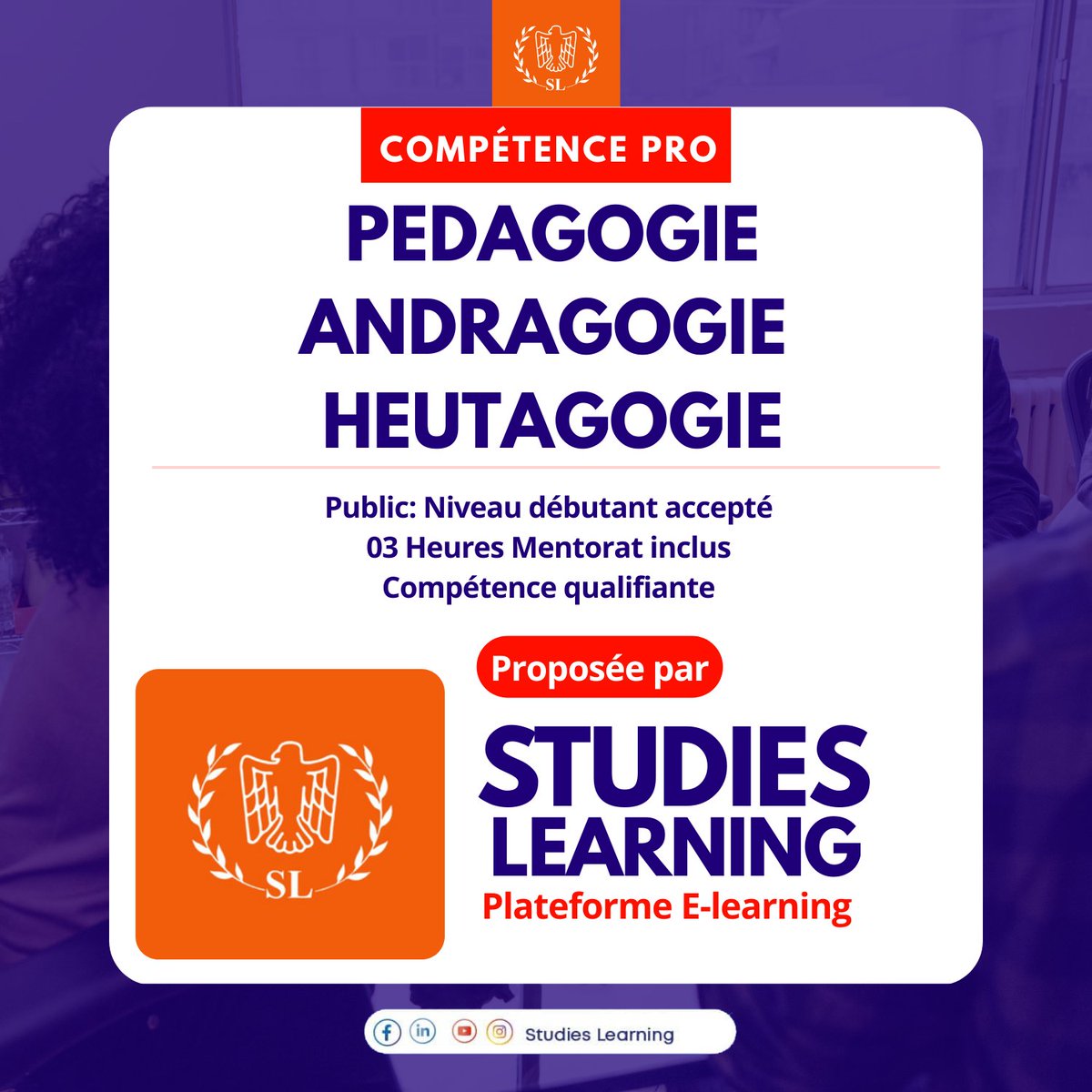 Studieslearn_In's tweet image. 3 mots, 3 visions, 1 même enjeu : apprendre autrement.

Mais… quelle approche est faite pour toi ?

Avec Studies Learning, découvre comment adapter ton apprentissage à ton âge, ton autonomie et tes objectifs.
campus.studieslearning.com/enrol/index.ph…

#studieslearning #elearning @tchadinfos
