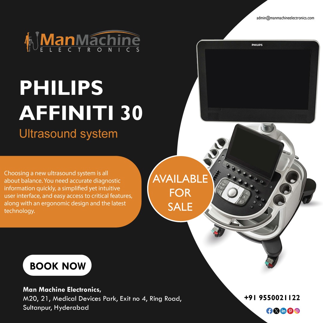 Philips Affiniti 30 is available for sale @ Man Machine Electronics

For more details call us at +91 9550021122
view our website @ manmachineelectronics.com

#ultrasoundmachine #ultrasound #philips #affiniti30 #radiologists #manmachineelectronics #refurbultrasound