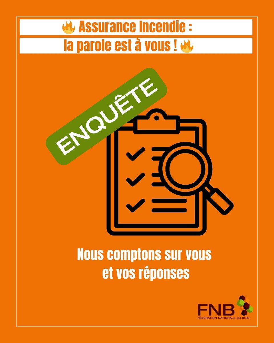 🔥 Assurance Incendie : la parole est à vous ! 🔥
La question des assurances inquiète de plus en plus nos entreprises.

Répondre à l'enquête : docs.google.com/forms/d/e/1FAI…

🙏 Merci d’avance pour votre participation !