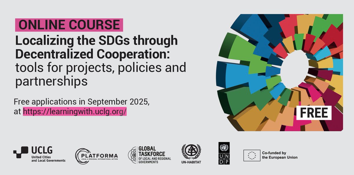💡Curious to know more about how to design and implement a strategy for #DecentralizedCooperation &amp; #SDGs?
🌍 Applications for the Moderated Online Course about the #DC &amp; #SDGs are open until Oct 5th

🇬🇧t.ly/i7COH
🇪🇸 t.ly/347TW
🇫🇷 t.ly/WtKet