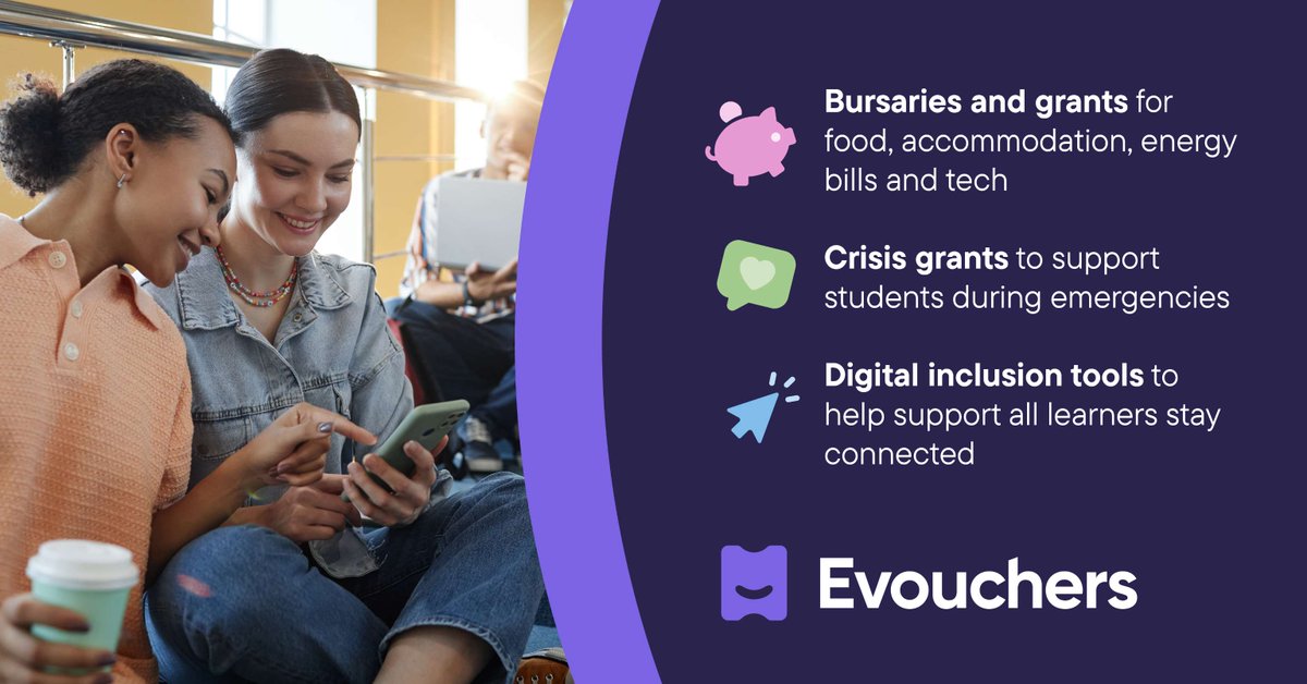 Simplify how you support students with fast, flexible vouchers from Evouchers.

 #HigherEdSupport #StudentFunding #Evouchers #DigitalVouchers #TechForStudents #SmartSupport