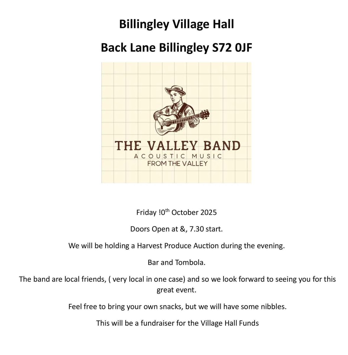 Billingley Village Hall (@hallbillingley) on Twitter photo 