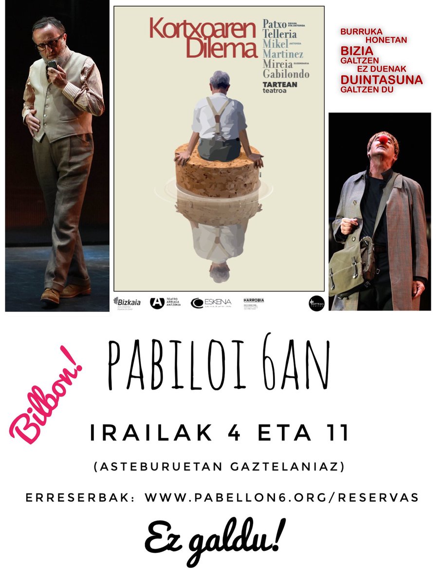 <a href="/TARTEANteatroa/">TARTEAN teatroa</a> <a href="/Pabellon6/">Pabellón Nº 6</a> 
#antzerkia