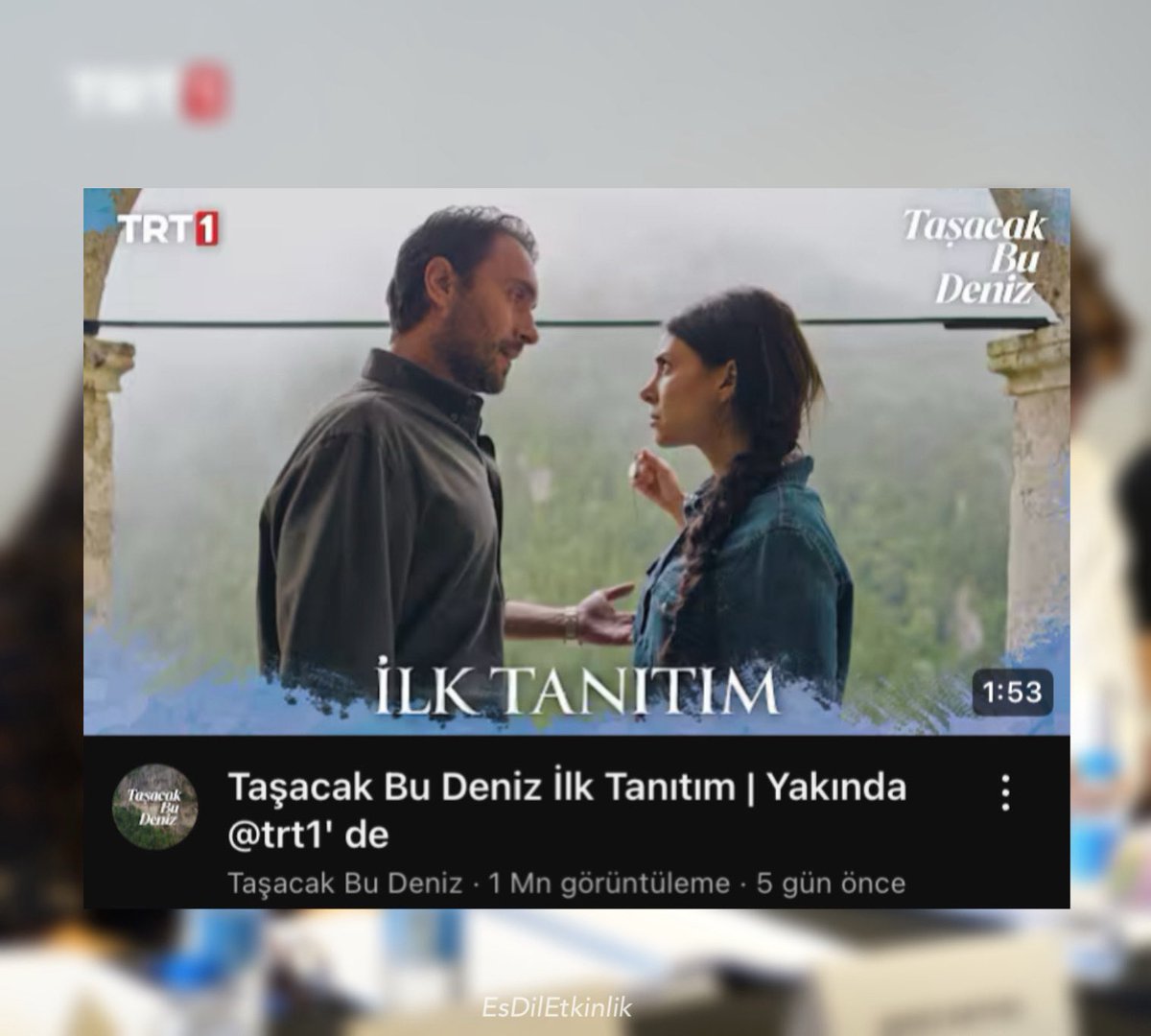 #UlaşTunaAstepe ve #DenizBaysal’ı buluşturan #TaşacakBuDeniz dizisinin ilk tanıtımı 5 günde 1Mn görüntülemeye ulaştı!💫🧿
