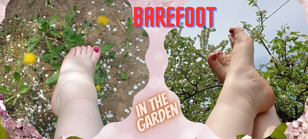 barefoot in the garden..... cum and join me 

Subscribe to my onlyfans account to see pics and videos of my amazing feet and soles:  onlyfans.com/bbw2feet

#Feet #feetِ #footfetısh #feetworshi̇p #legsday #soles #toes #sunny 
#barefoot 
#garden