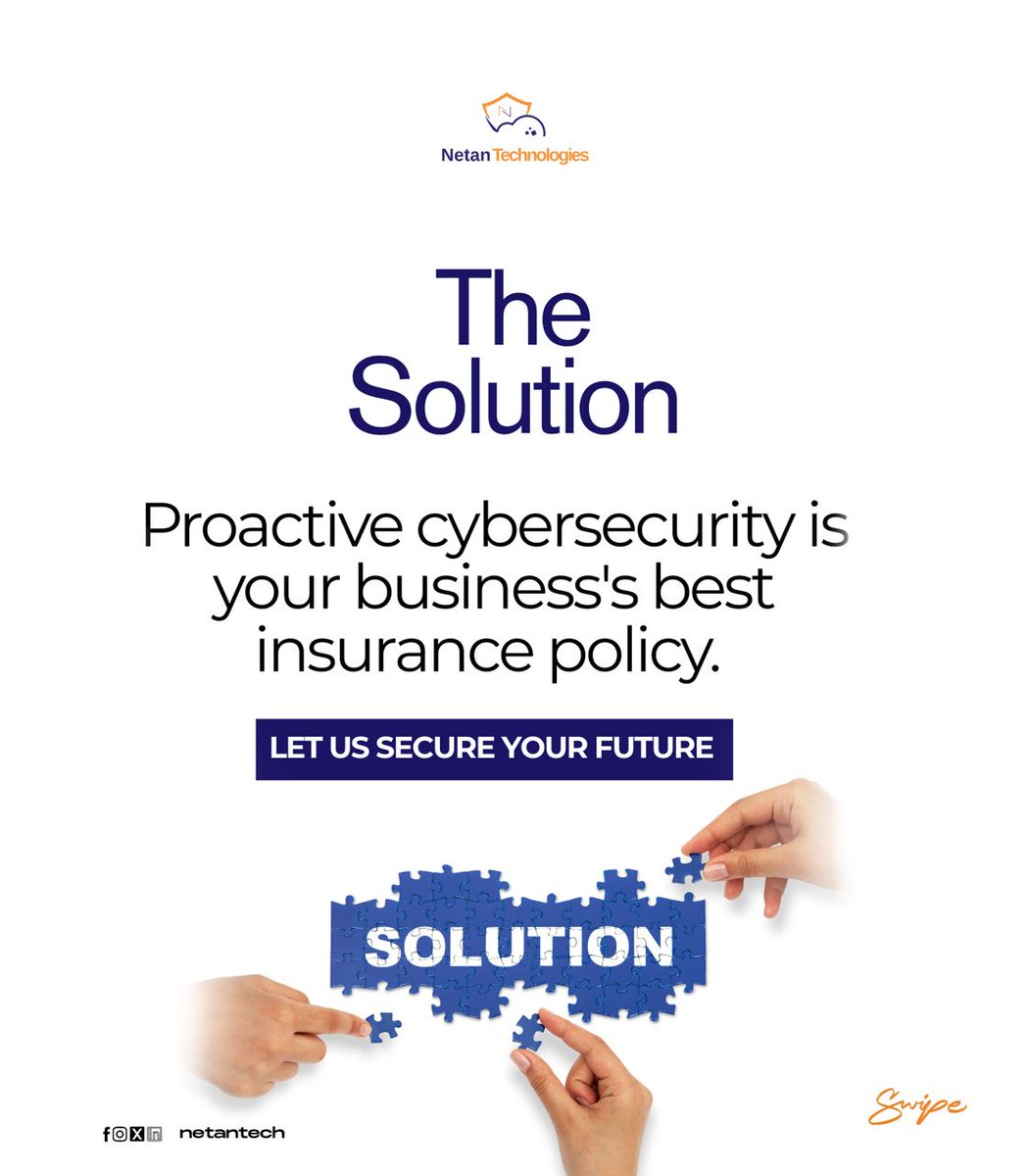 NetanTech's tweet image. One cyber attack and boom your money, your reputation, and even your customers can vanish overnight.

• Fines + legal wahala.

• Customers who’ll never trust you again.

• Business on pause while revenue stops flowing.

The real price of a breach? It’s way more than you think