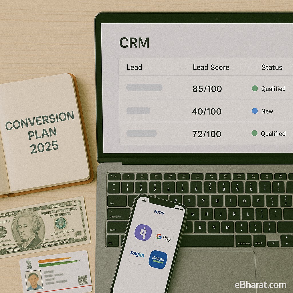eBharatOfficial's tweet image. Predictive scores in 2025 🎯
✔️ AI ranks leads by conversion chance
✔️ HubSpot, Zoho, Salesforce bring it to India
✔️ Smarter targeting = better ROI
👉 Full article:ebharat.com/predictive-sco…
#PredictiveScoring #LeadConversion #CRMIndia