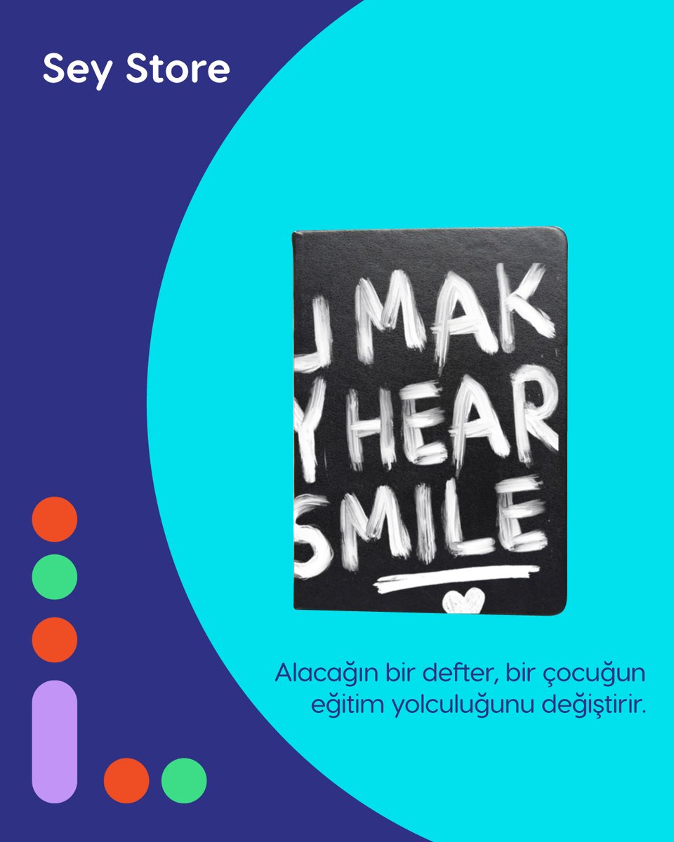 Sey Store’dan alacağın defterler sadece senin değil, çocukların da geleceğini yazıyor. 
Çünkü eğitim #DeğişirSeninle 

seyvakfi.org/collections/al…