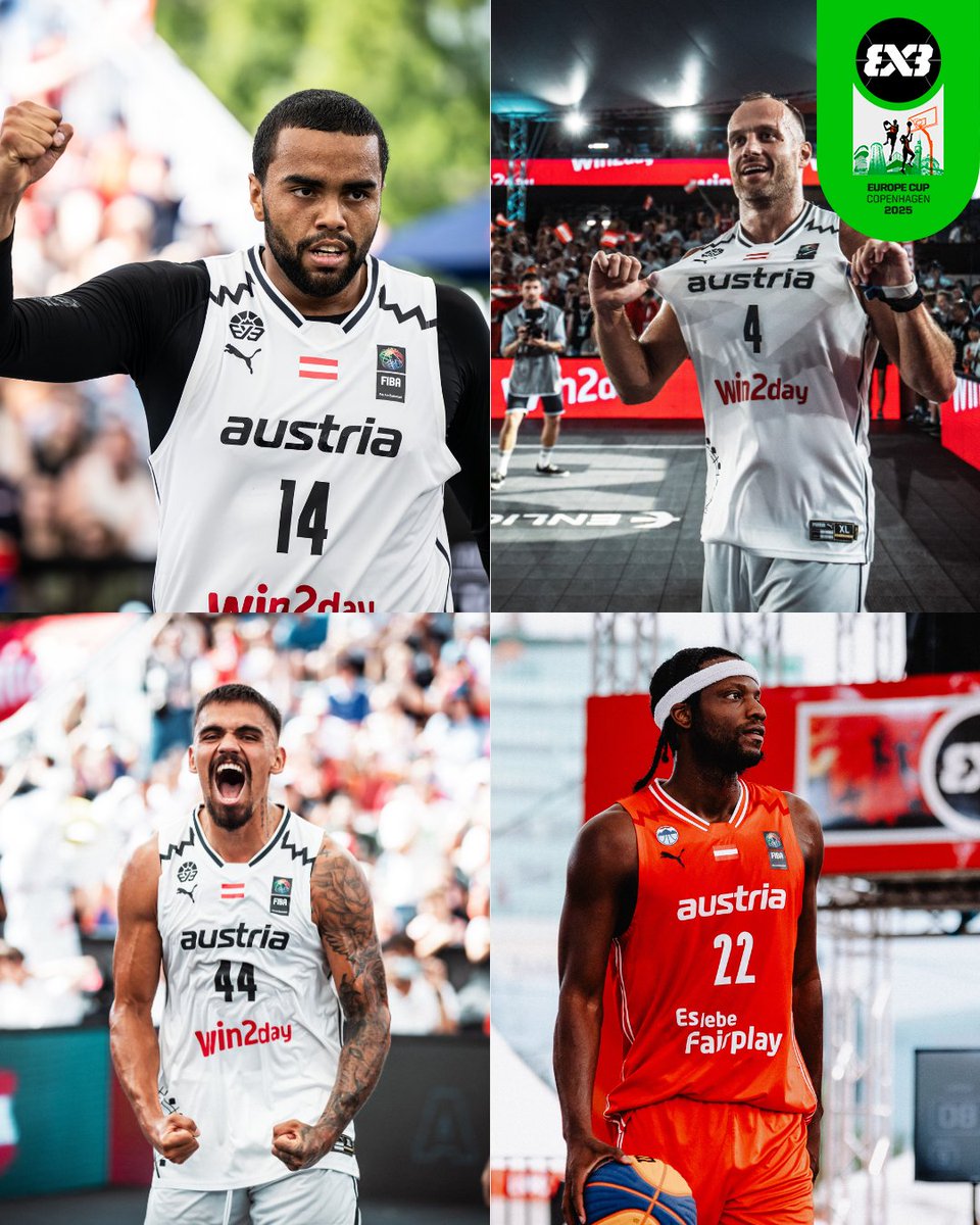 𝙏𝙝𝙚 𝙘𝙝𝙖𝙢𝙥𝙨 𝙖𝙧𝙚 𝙗𝙖𝙘𝙠! 🏆

Austria returns with 3 players from last year’s title-winning squad… And they just added World Tour Debrecen MVP Quincy Diggs to the mix 

#3x3Europe