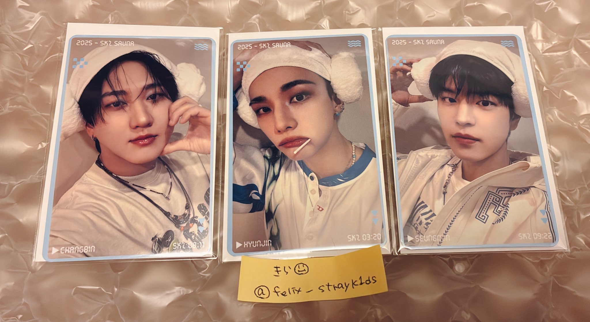 ヒョンジン popup 特典 Straykids サウナ straykids karma