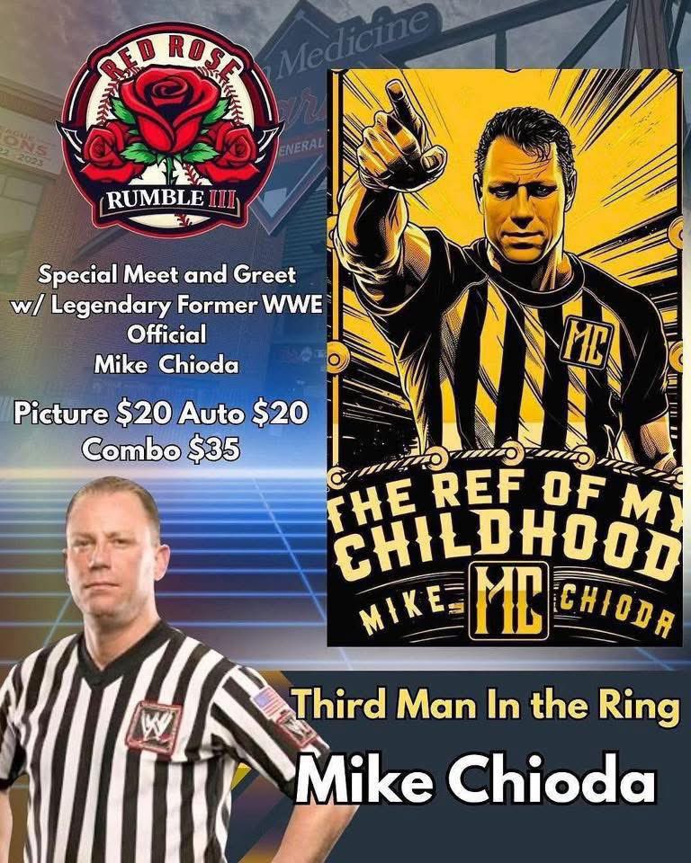 RefLarryPeace's tweet image. 3 DAYS To GO! @3Legacies Presents. The Red Rose Rumble 3!
THIS SATURDAY September 6
Penn Medicine Park
Doors open at 530pm. Bell Time 7pm

DONT MISS OUT and get your tickets at pennmedicinepark.com/events/red-ros…

@RefLarrysWC is bringing in @MjcChioda

#thirdmaninthering #refofmychildhood