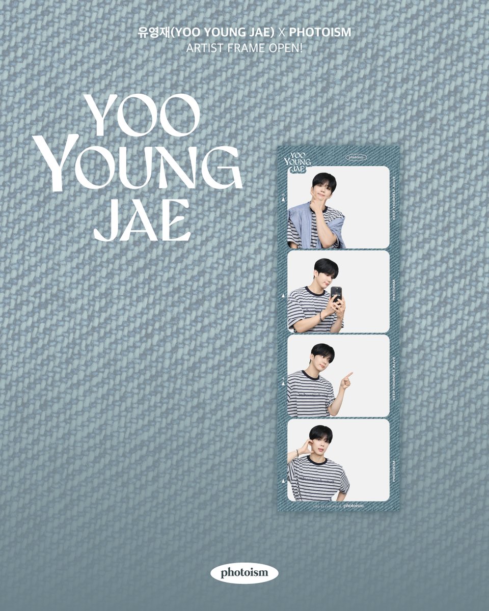PHOTOISM X YOO YOUNG JAE
ARTIST FRAME OPEN !

「YOO YOUNG JAE」 のアーティストフレームがオープン致します。

9月6日から9月27日まで
Photoism全店舗で撮影をお楽しみ頂けます！

* 「Gap Factory Store ユニバーサル・シティウォーク大阪店」ではアーティストフレームの撮影は行えません。

ONLY