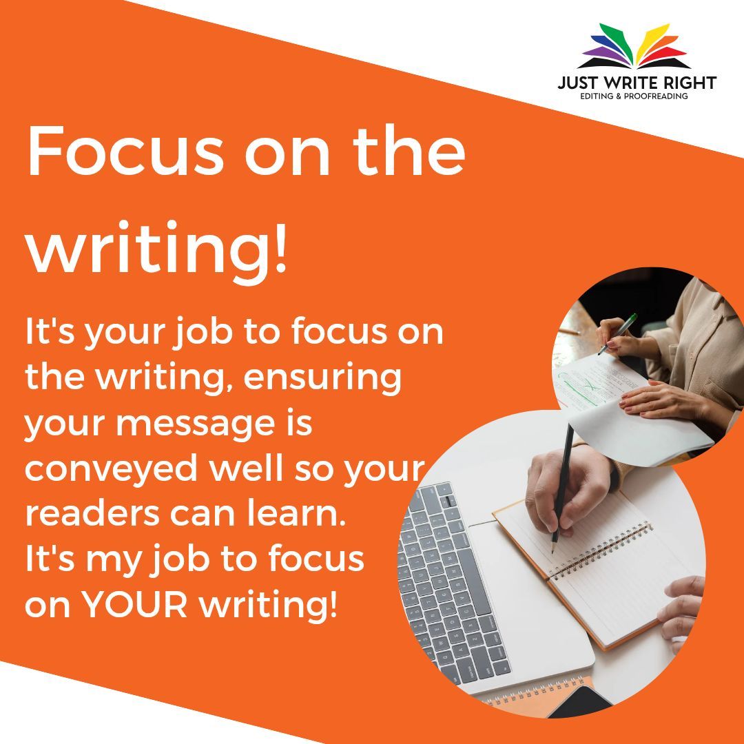 ✍️ You do the writing...
📝 ... I'll do the editing!

📚 We each have a role to play to make your book a success.

JustWriteRight.co.uk 

--
🛳️ I'm away on my holidays at the moment, if you get in touch, I'll reply when I'm back!
