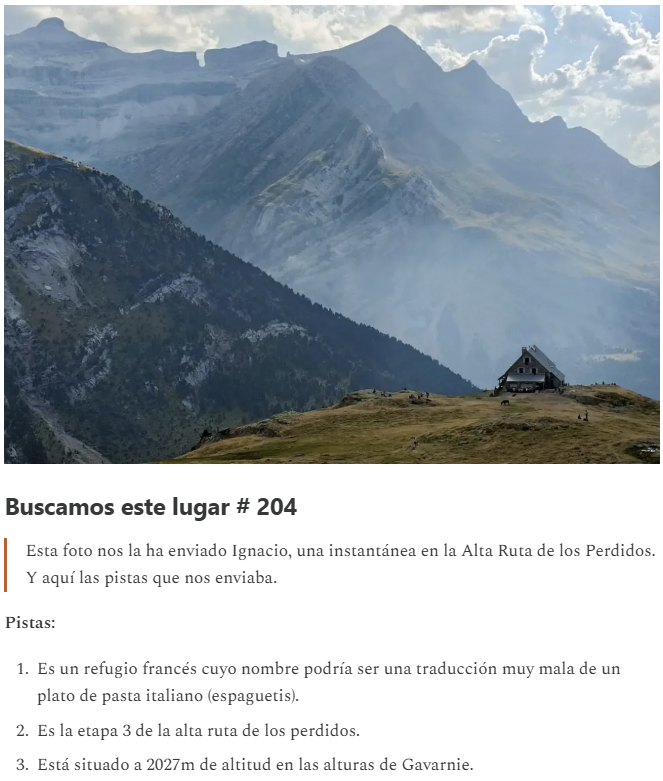 [Cada semana buscamos un “lugar” de los Pirineos. ¿Quieres saber de qué lugar se trata? 😜 Te lo contamos al final de la newsletter de mañana 📷 ]