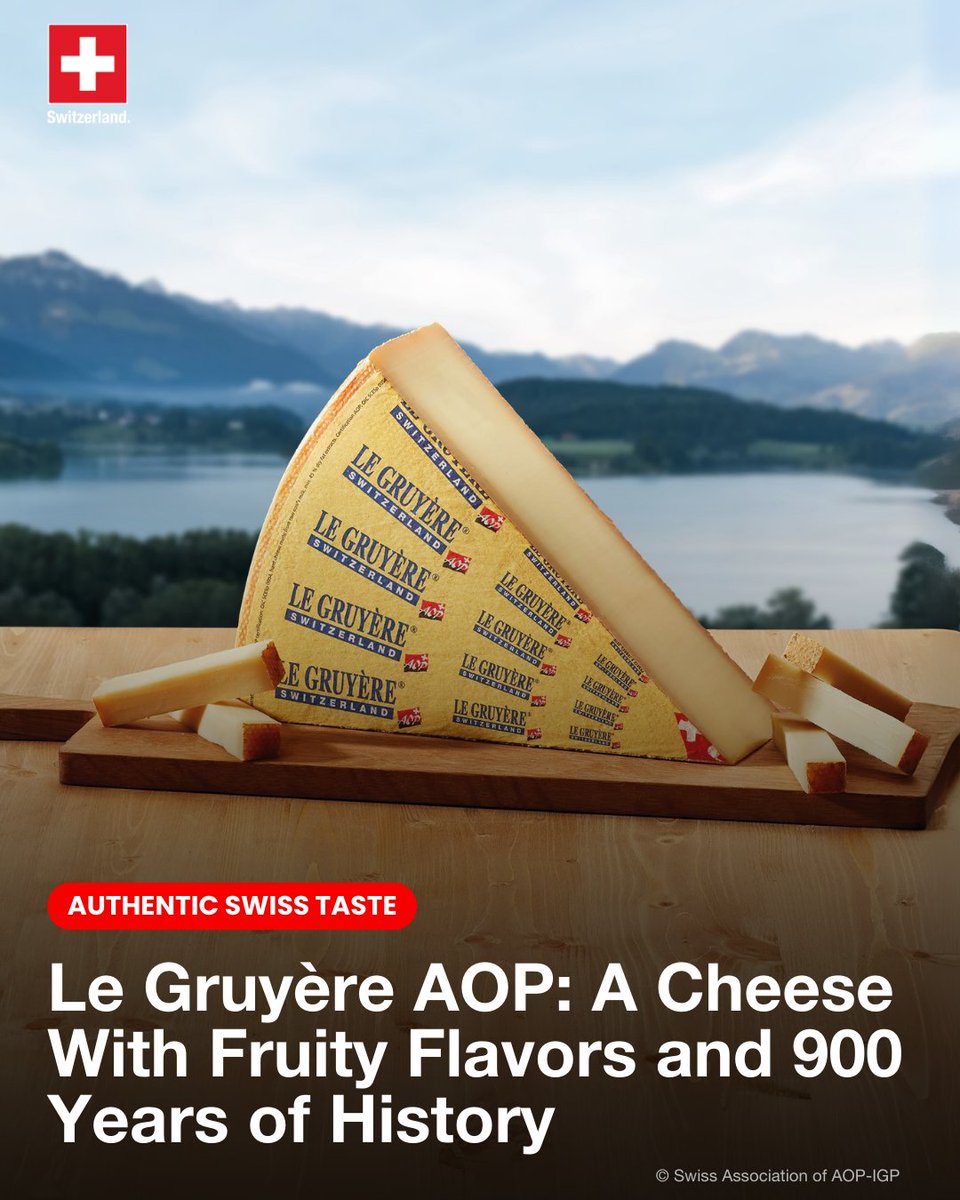 In western🇨🇭especially around #Fribourg cheesemakers have kept alive a tradition dating back to the Middle Ages: crafting and aging #LeGruyère AOP. 🧀
bit.ly/4lHcKZl