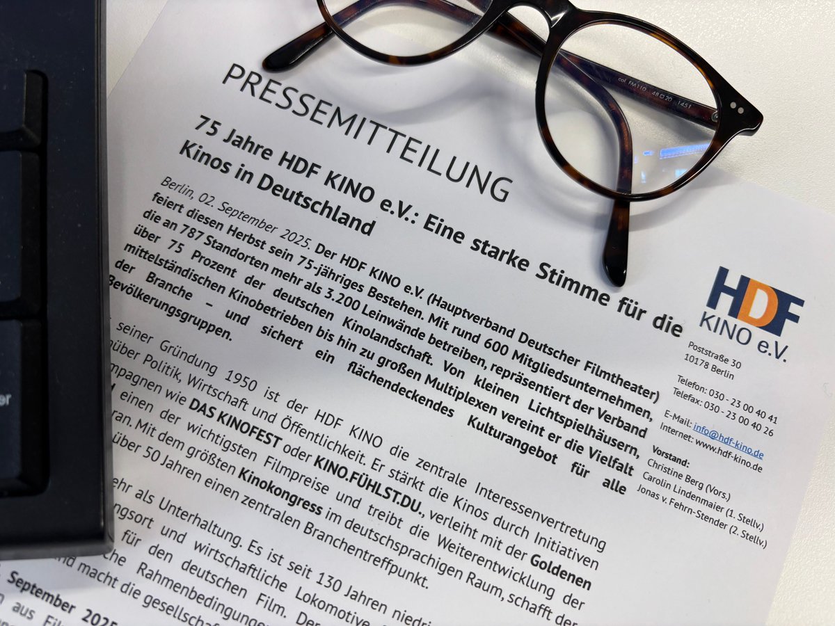 Hauptverband Deutscher Filmtheater e.V. tweet media