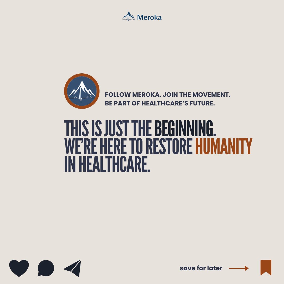 We just launched with a $6M seed round to restore humanity in healthcare.
– Less admin
 – More patient care
 – Employee ownership for care teams
The future of independent medicine starts here.

<a href="/btv_vc/">Better Tomorrow Ventures</a> <a href="/slow/">Slow Ventures</a> <a href="/8vc/">8VC</a> 

#IndependentPhysicians #EmployeeOwnership #Meroka