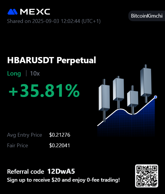 $HBAR PO3 long.
Still watching for strong acceptance back inside the range for the PO3 idea to get confirmed.