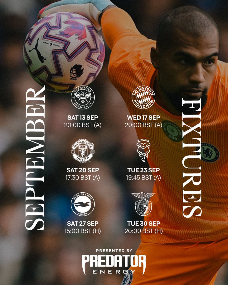 ChelseaFC's tweet image. Looking ahead to September. 👌