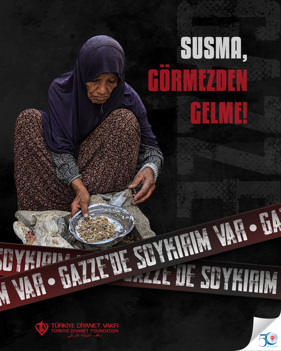 Susma, görmezden gelme!

#GazzedeSoykırımVar