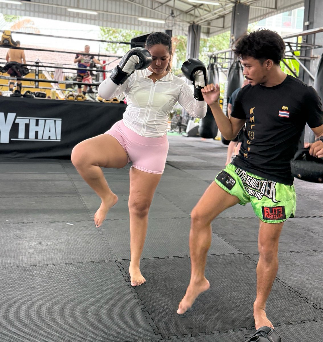 kmtgym's tweet image. Morning and afternoon group class 
September 3,2025 
#muaythai #muaythaitraining #nakmuay