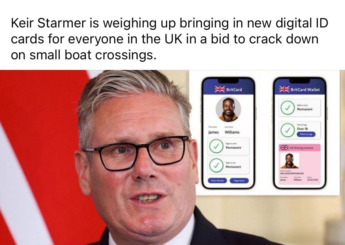 I don't often touch politics on my socials. However, it is very important to NOT do this and stand up against digital ID cards. 

This are not an answer to any problem, they are only there to take away freedoms. 

The amount of data that will be tracked across everyone will be a