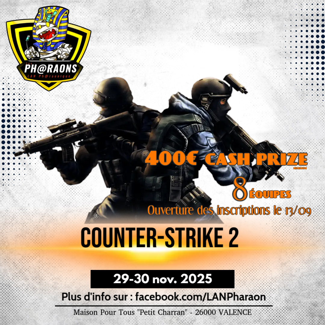 Un max de pub et de RT pour notre LAN (la 23° à notre nom)

#CS #CS2 #counterstrike #counterstrike2 #esport 
<a href="/Vitality_apEX/">Dan Madesclaire</a> (oui la je rêve mdr) <a href="/Julie_CSGO/">Nmss Monkey D. Julie</a> <a href="/CudderTV/">Lucas Courtin</a> <a href="/Ex3rcice/">3DMAX Ex3rcice</a> <a href="/Ex3rcice/">3DMAX Ex3rcice</a> <a href="/EVYcsgo/">EVY / PAO</a>