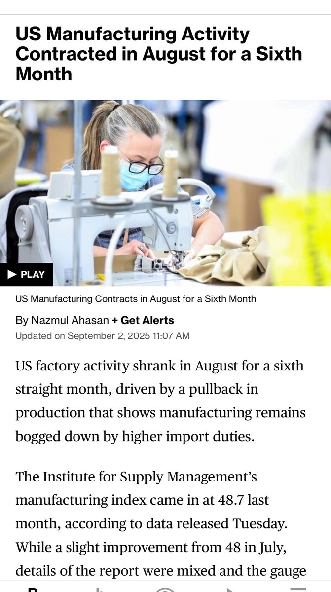 I thought tariffs were gonna bring back American manufacturing?