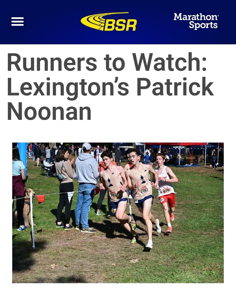 Lexington Cross Country - Track & Field (@minutemenxctf) on Twitter photo Another Lexington athlete on the <a href="/BayStateRun/">Bay State Running</a> runners to watch list!
 bay.staterunning.net/2025/09/01/run… Another Lexington athlete on the <a href="/BayStateRun/">Bay State Running</a> runners to watch list!
 bay.staterunning.net/2025/09/01/run…