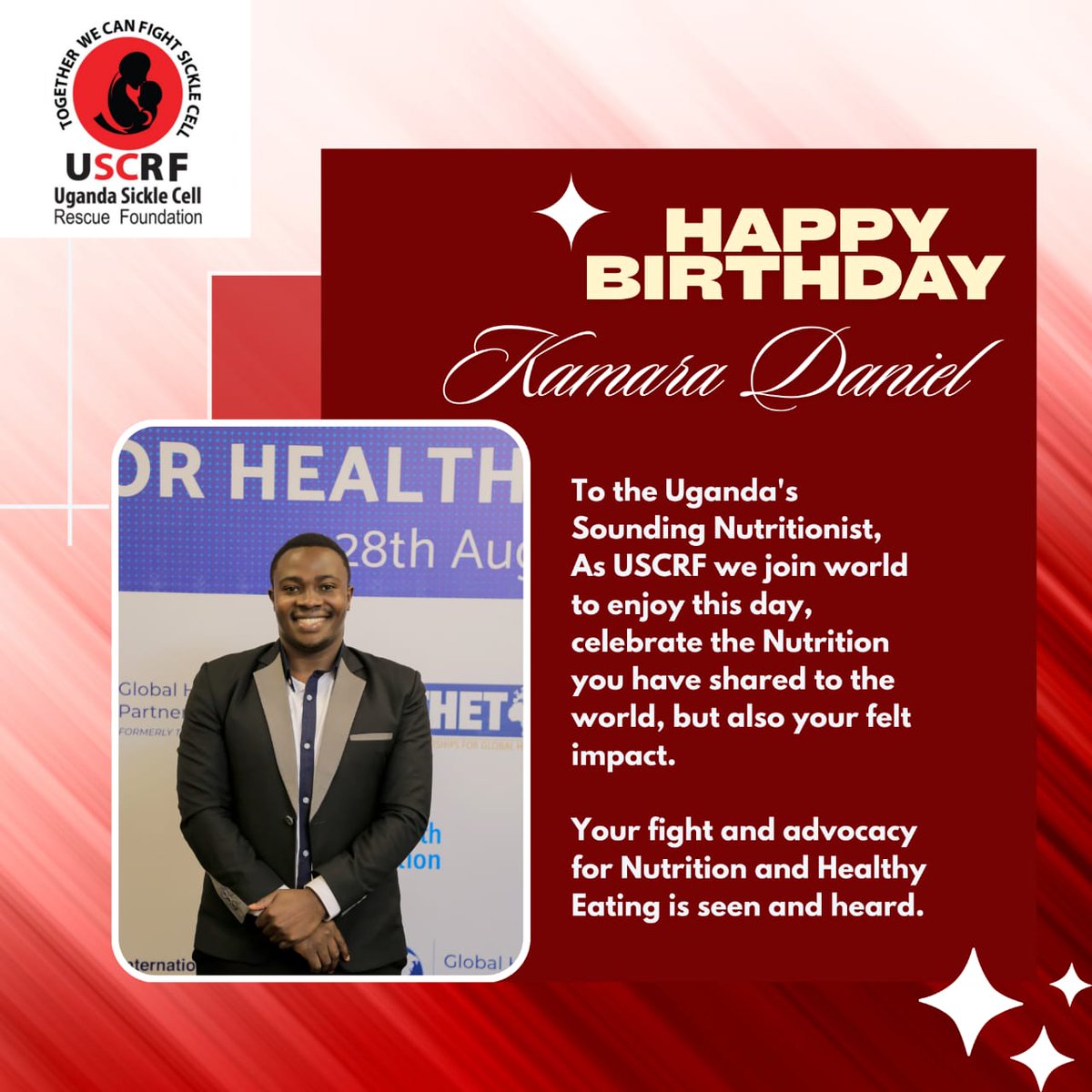 Thank you, <a href="/uscrfuganda/">Uganda Sickle Cell Rescue Foundation</a>, for the love and Birthday 🎂. 

We shall keep on the Gospel of Healthy Eating to change the world. 

Thank you all for the Birthday 🎂