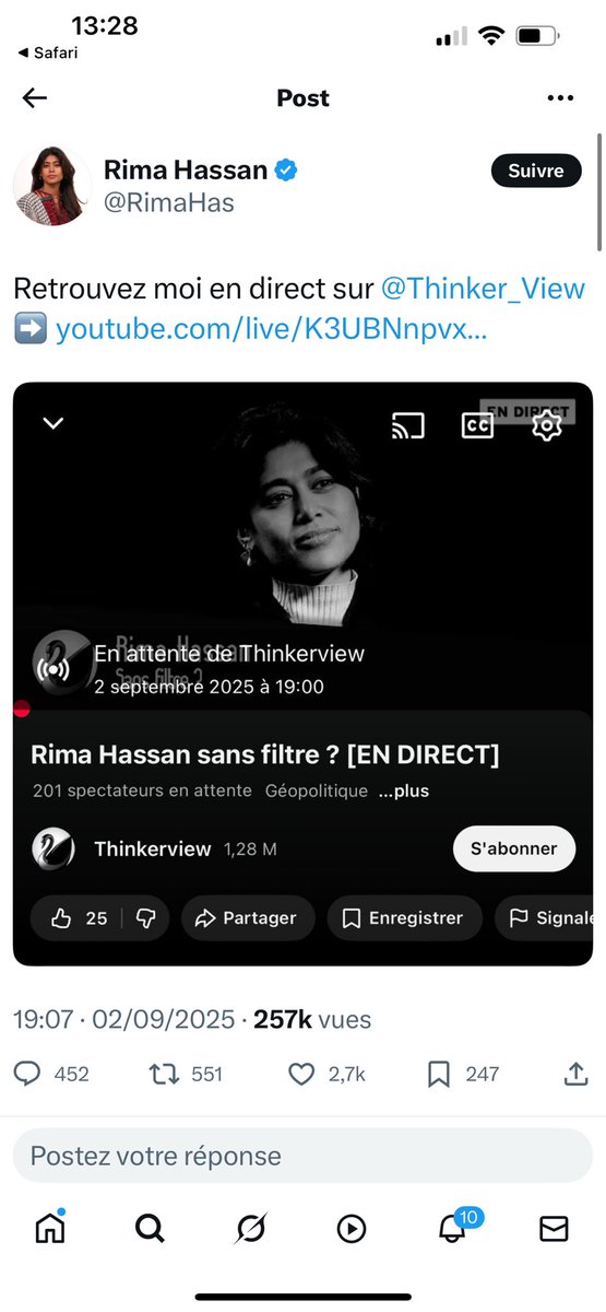 NathalieLoiseau's tweet image. Je ne sais pas si Rima Hassan se rend bien compte de ce qu’elle dit, ni du tort qu’elle cause aux Palestiniens qu’elle prétend défendre. Cette interview fleuve est ahurissante de partis pris, d’approximations, de radicalité complaisante mais aussi de médiocrité satisfaite.