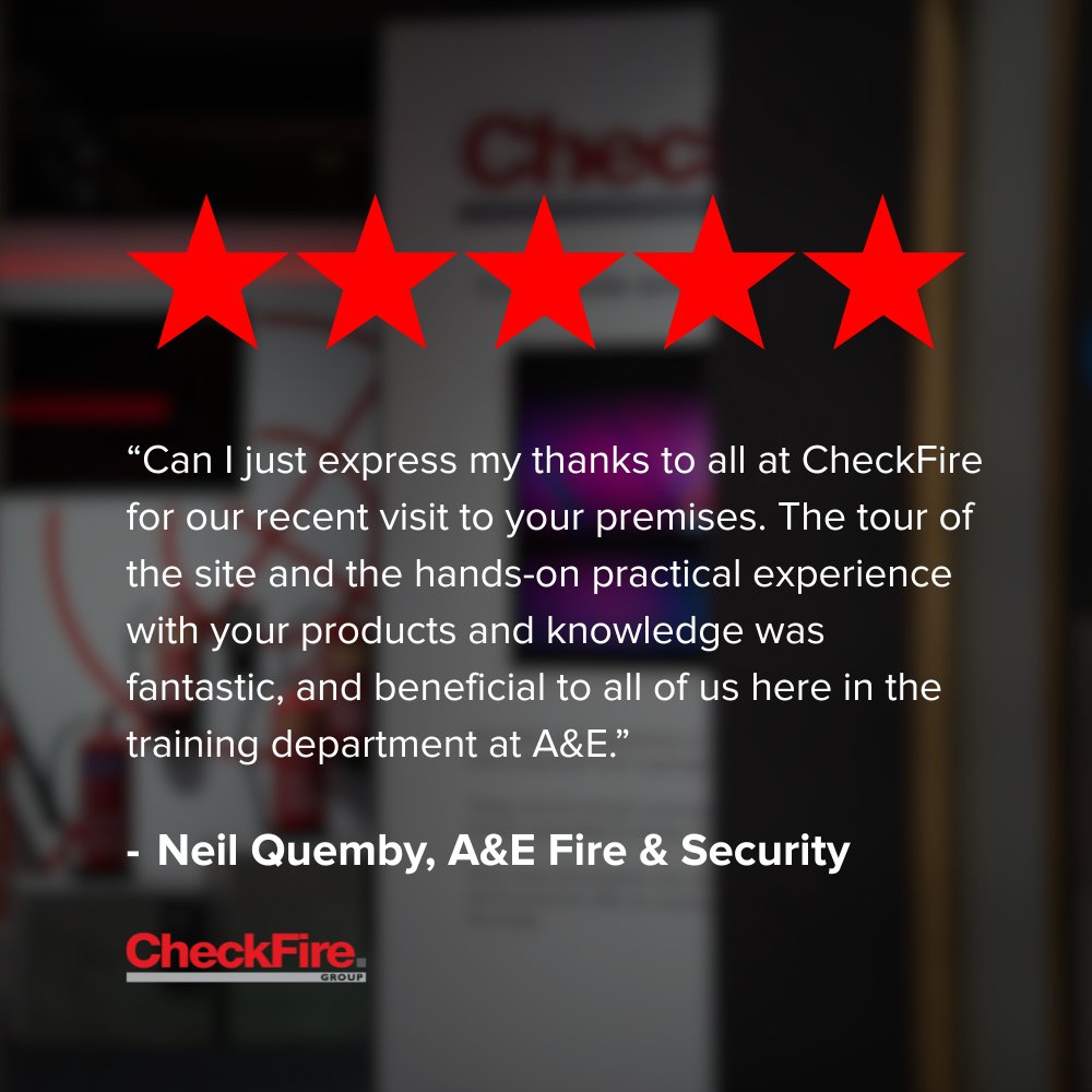 A huge thank you to Neil Quemby at A&amp;E Fire &amp; Security, and the rest of the team, for your kind words and for spending the day with us at CheckFire 🤝

Want to find out more and arrange a visit to the CheckFire Showroom? checkfire.co.uk/showroom-visit…