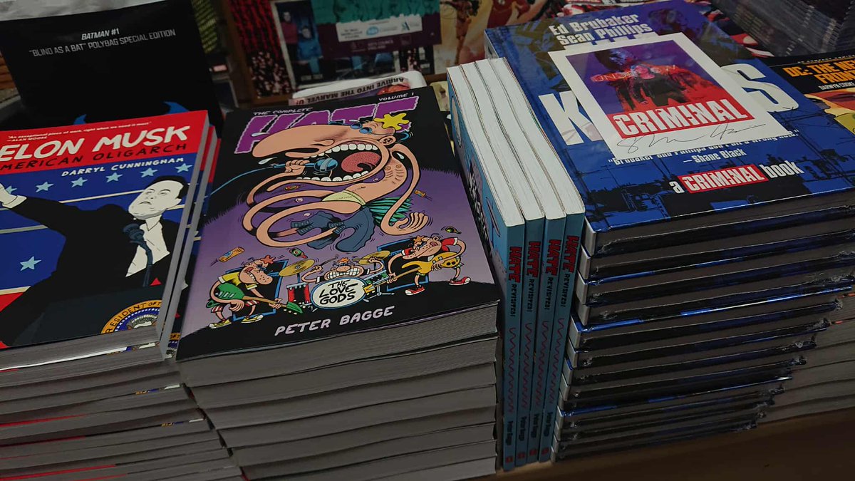 OKComics's tweet image. Back in stock and ready to rock!
All our copies of the new epic Criminal book, The Knives, come with an exclusive bookplate bookplate signed by #SeanPhillips and #JacobPhillips. We have plenty in stock, but get in quick, these will sell quick. 
okcomics.co.uk/products/the-k…