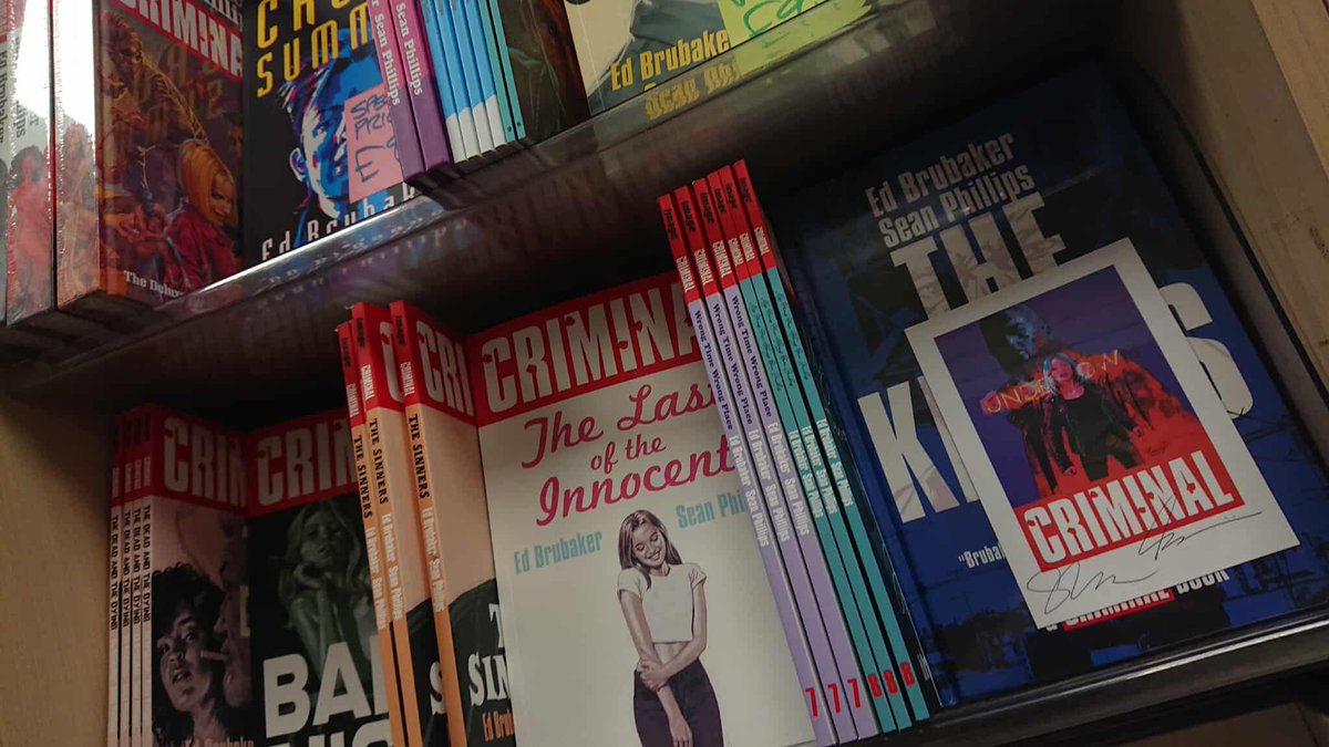 OKComics's tweet image. Back in stock and ready to rock!
All our copies of the new epic Criminal book, The Knives, come with an exclusive bookplate bookplate signed by #SeanPhillips and #JacobPhillips. We have plenty in stock, but get in quick, these will sell quick. 
okcomics.co.uk/products/the-k…