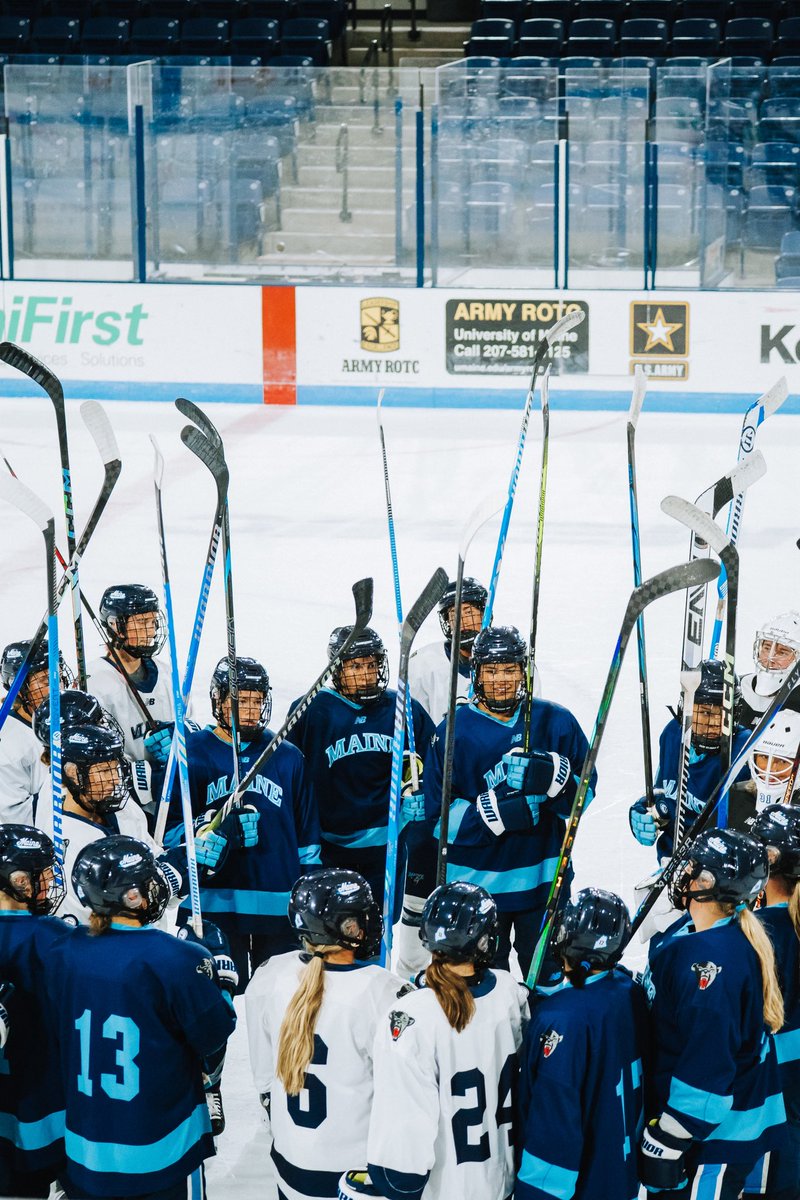 MaineWHockey's tweet image. Day 2 🤠