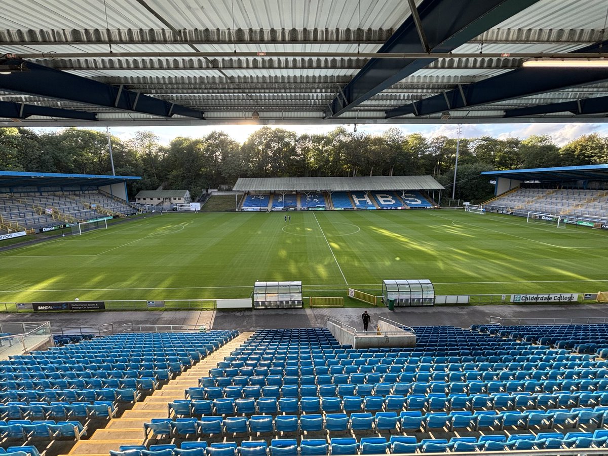 After all the rain a lovely evening in Happy Valley ⁦<a href="/wokingfc/">Woking Football Club</a>⁩