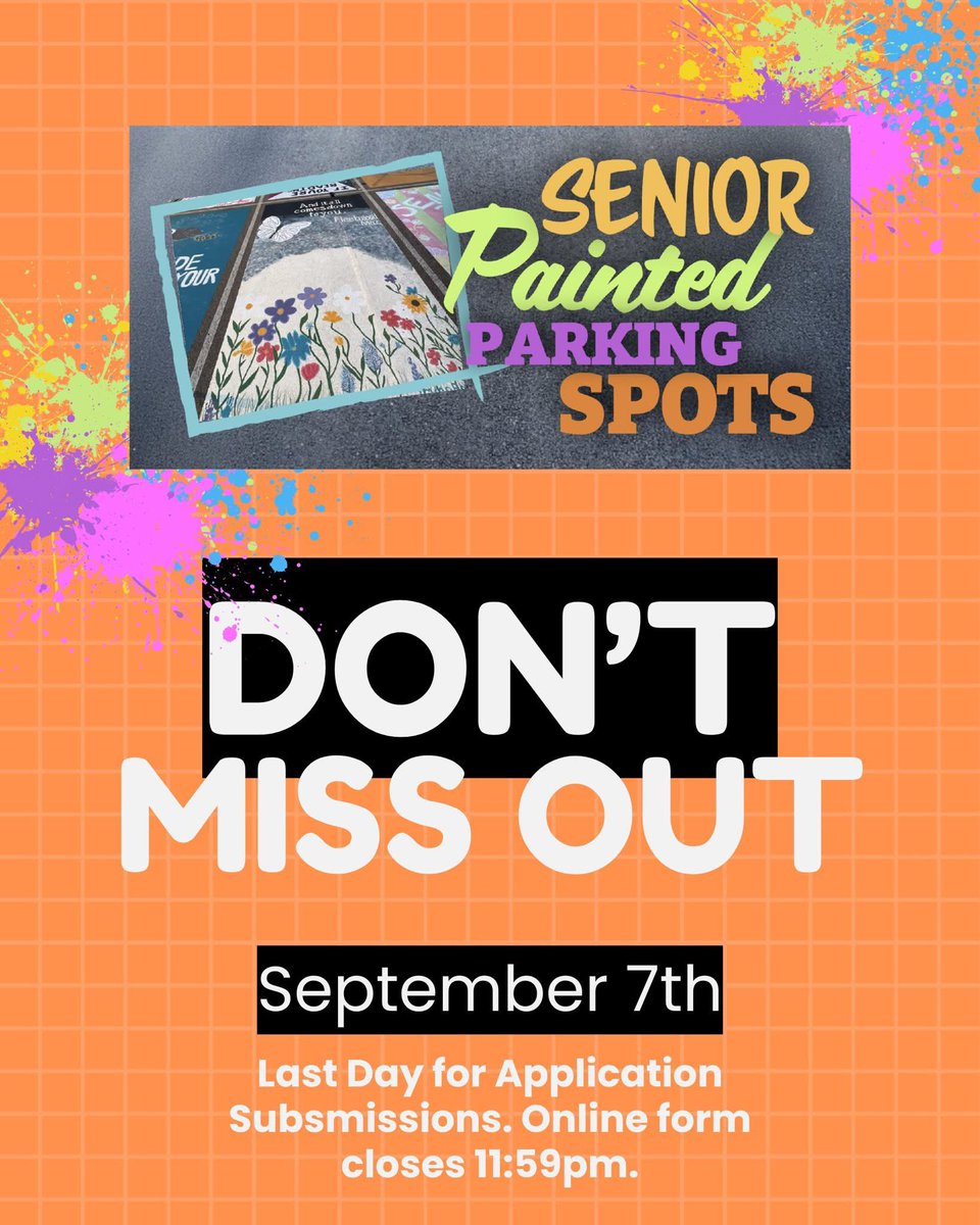 <a href="/AndersonRaptors/">Anderson High School</a> SENIORS! It’s the last week to sign up to paint your senior parking spot! 🎨

Learn More Here: andersonhspto.ptboard.com/annlist?ann=6f…