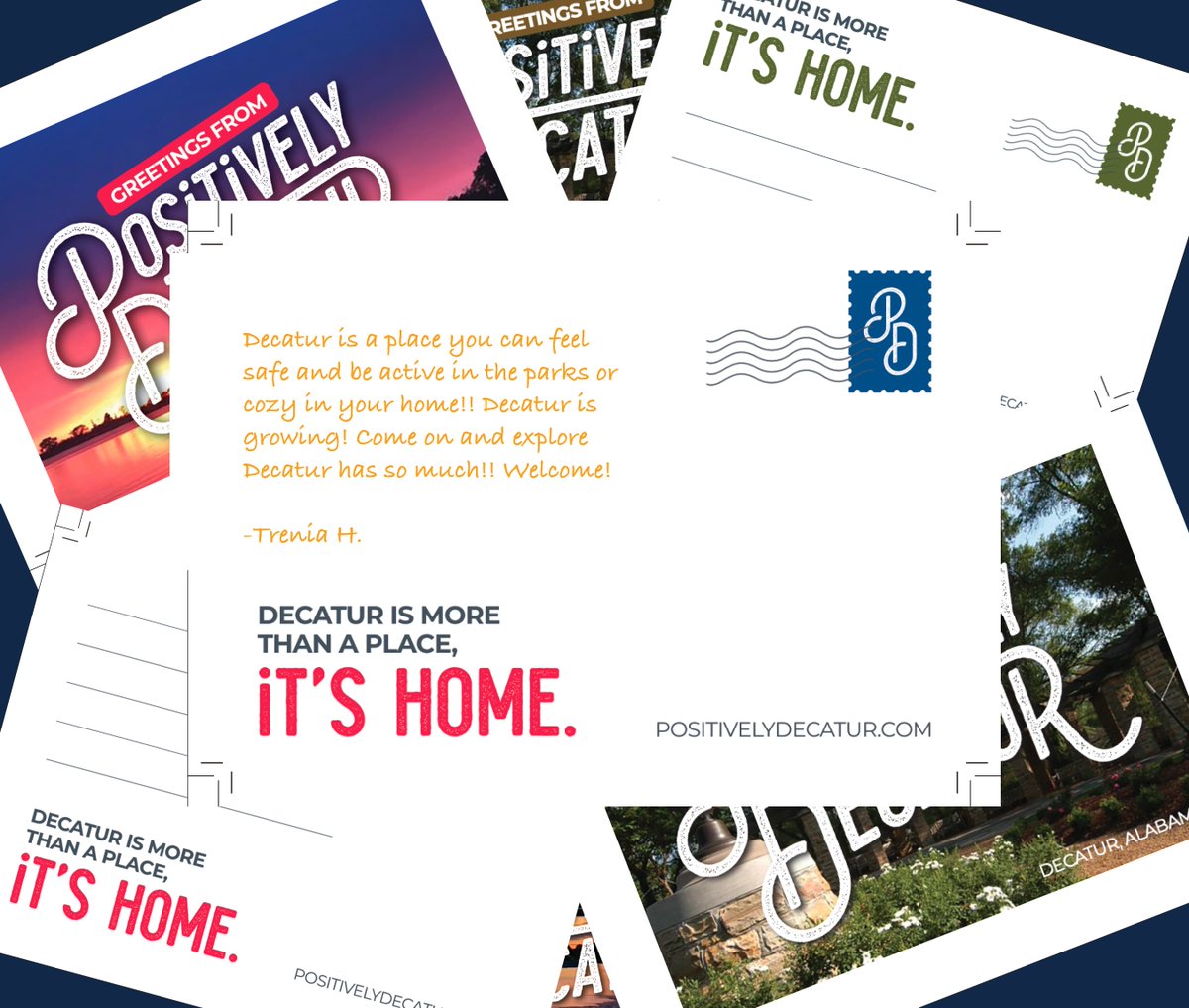 positivelydec's tweet image. Wish you were here? 💌

Last month, we asked what YOU would write on a postcard to someone new in Decatur, and the answers were SO fun. Scroll through to see a few!

#PositivelyDecatur #DecaturAl #DecaturAlabama #VisitDecaturAl #MyDecaturAl