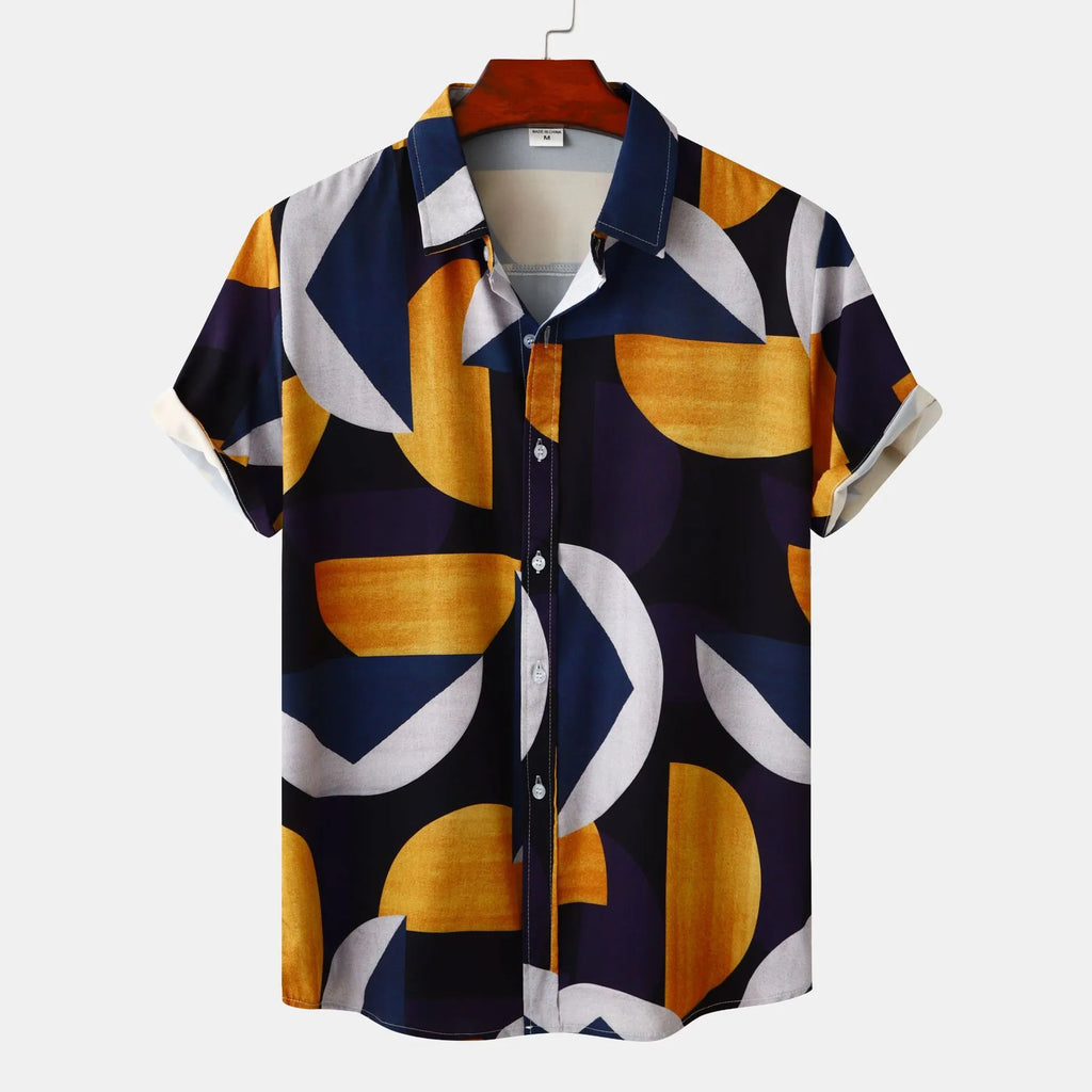 shoppinwithme's tweet photo. Check out this product 😍 Geometric Print Short Sleeve Button-Up Casual Shirt 😍 
$32.00. 
Shop now 👉👉 https://t.co/Ll5eKz7Dfp https://t.co/4AXfAE26Yb