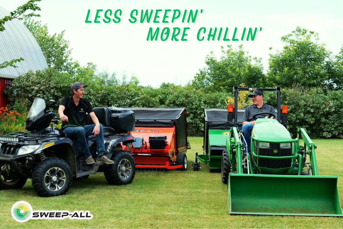 SweepAllTurf's tweet image. Sweep-All speeds it up so you can slow it down with friends.
#timesaver
#backsaver
#lawnsweeper #sweepall