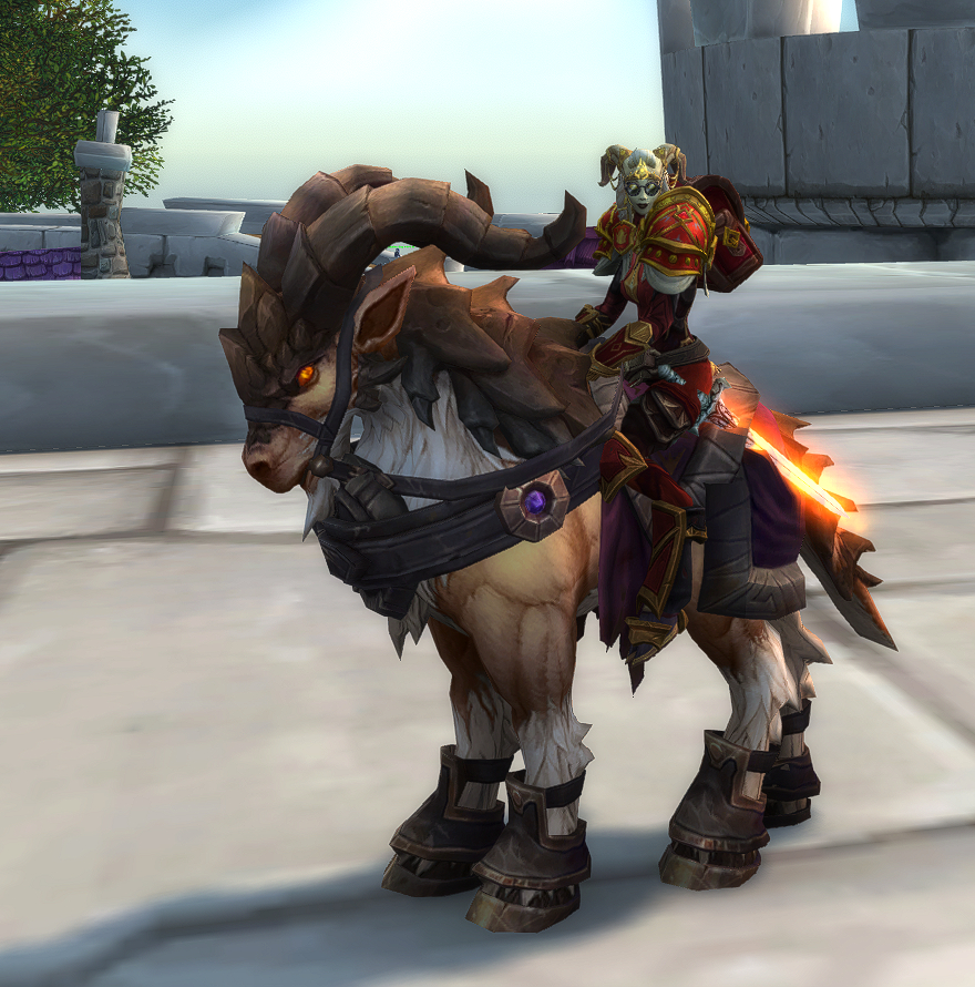 The Talbuk  mounts aren't technically Dwarven - but they do still fit the theme -of September's trading post fairly well - the Ornery Breezestrider does look like it could do some damage if you provoke it and costs only 325 Trader's Tender #worldofwarcraft mount #1071