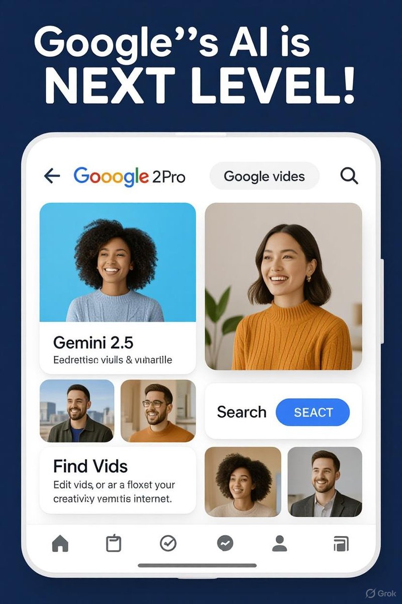 DElegant51765's tweet image. &quot; Google&apos;s AI is NEXT LEVEL! Gemini 2.5 Pro &amp;amp; AI Mode are making your daily apps like Photos &amp;amp; Search smarter AF. Edit vids, find inspo, or flex your creativity in SECONDS. Gen Z, this is how we run the internet!  #AI #GoogleVibes #GenZTech&quot;
