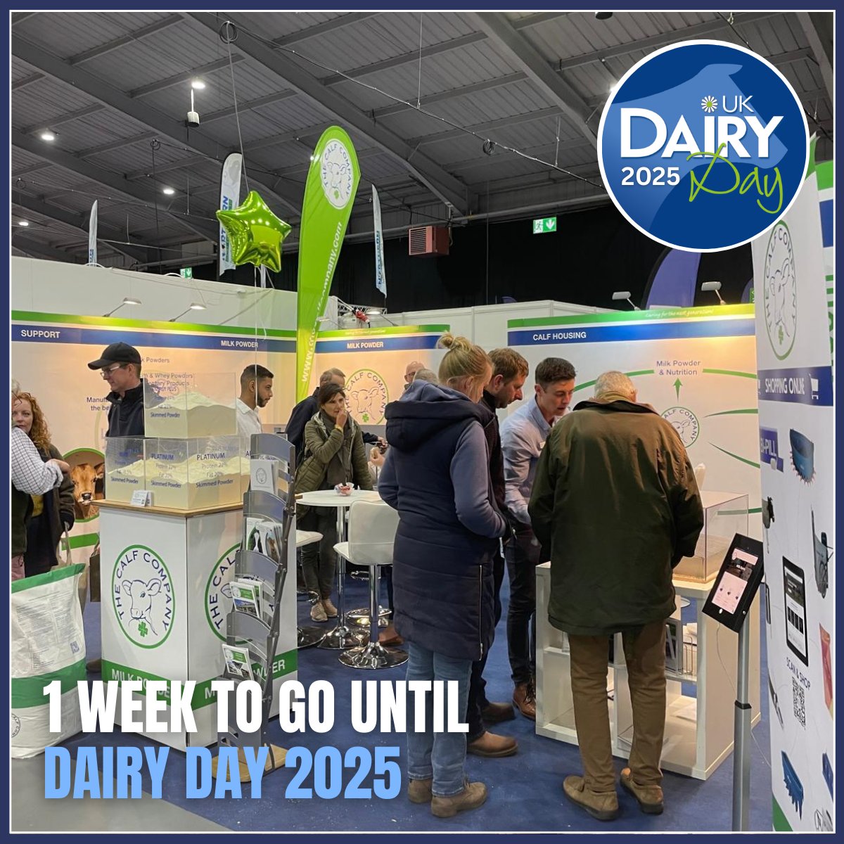 Dairy Day is a week today! Who is coming to see us? Come and see us for all your calf rearing needs!

📅Wednesday 10th September

🗺️ International Centre, Telford

📍 Hall 1, Stand 118

#thecalfcompany #dairyday2025 #caringforthenextgeneration