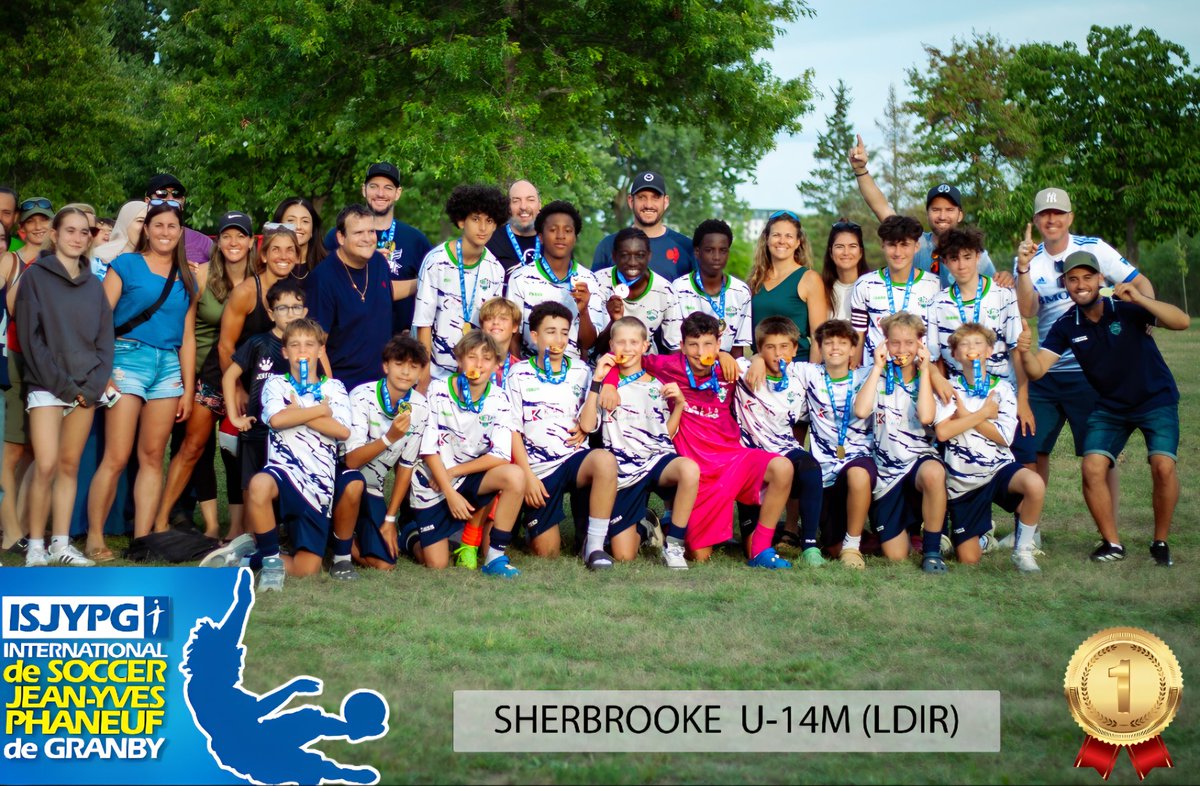 Champions ⚽️⚜️ U14M LDIR :
MISTRAL DE SHERBROOKE 
<a href="/pbernier10/">Patrice Bernier</a> <a href="/cfmontreal/">CF Montréal</a> <a href="/SoccerQuebec/">Soccer Québec</a>
#IMFC #cfmtl