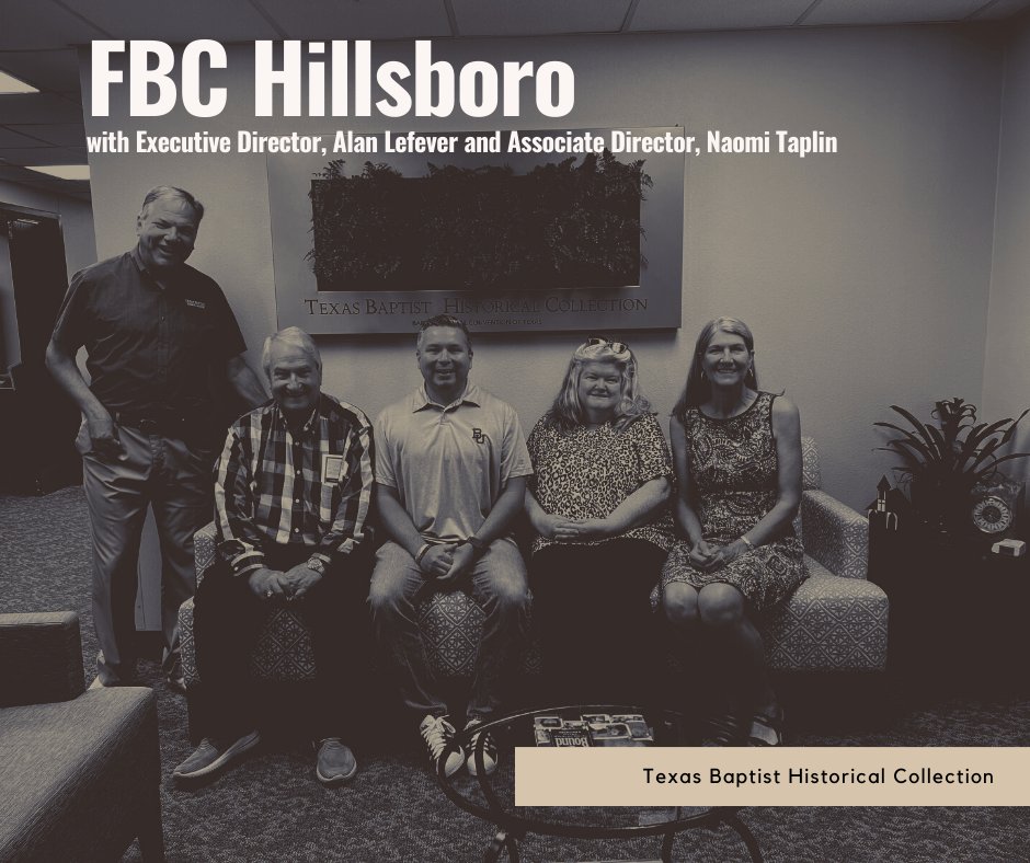 TBHC33's tweet photo. We had the pleasure of hosting FBC Hillsboro last week and were able to give them a tour of the Historical Collection. https://t.co/UXYlr1XgKW